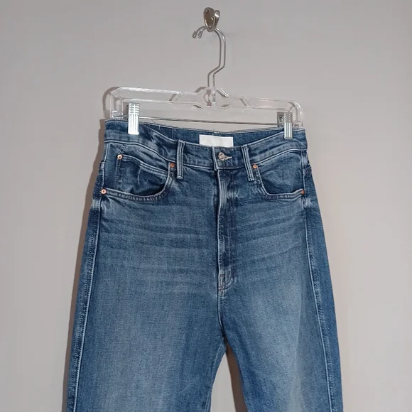 Mother Superior High Waisted Smokin' Double Heel Beyond the Sky Bootcut Jeans 28 - Picture 5 of 9